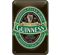 Guinness Metal Sign With Iconic Ireland Label (20Cm X 30Cm)