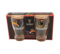 Guinness Mini vasos de pinta de 2 unidades, diseño de tucán volador y tortuga, producto oficial, juego de vasos de chupito coleccionables