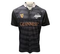 Guinness Six Nations M6N - Camiseta de rugby, color negro y gris, Negro, XXL