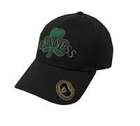 Guinness Gorra de béisbol negra con abrebotellas y diseño de trébol verde, Negro, Talla única