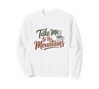 Guión de café Aventurero, tipografía de café de montaña Sudadera