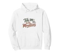 Guión de café Aventurero, tipografía de café de montaña Sudadera con Capucha