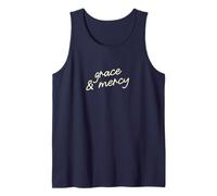 Guión de fe Minimalista Cristiana de Gracia y Misericordia Camiseta sin Mangas