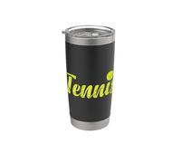 Guión de tenis retro Vaso térmico de acero inoxidable de doble pared