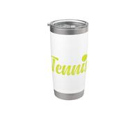 Guión de tenis retro Vaso térmico de acero inoxidable de doble pared