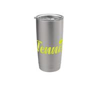 Guión de tenis retro Vaso térmico de acero inoxidable de doble pared