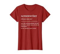 Guionista Divertido Definición Escritor de Pantalla Hombres Mujeres Camiseta, Mujer, Arándano, 3XL