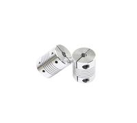 GUIPENG 1 pieza D25L30 Acoplamiento elástico de aleación de aluminio Tornillo de bobinado Codificador de motor Orificio interior 5 mm, 6 mm, 8 mm, 9 mm, 10 mm, 12 mm(6x10)