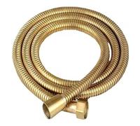 GUIPENG Manguera de ducha flexible de acero inoxidable de 1,5/2/3 m, extensión de manguera de ducha, tubo de plomería, accesorios de baño(Gold,2M)