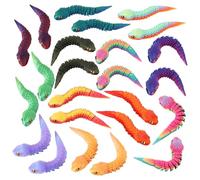 Guiqulai 24 piezas de serpientes impresas en 3D, juguetes pequeños impresos en 3D, flexibles, lindos juguetes articulados para la ansiedad para decoración de escritorio