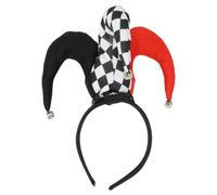 Guirca 13039 - Mini Sombrero de bufón de Joker, Color Rojo/Negro/Blanco, Adulto