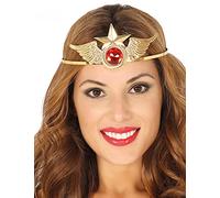 Fiestas Guirca Diadema 13584 – Metal Oro Superheroína