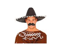 Guirca 13648 - Sombrero Mexicano Paja 50 Cms. Negro