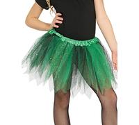 Guirca 17200 - Tutu Infantil Brillante Verde Y Negro 31 Cms.