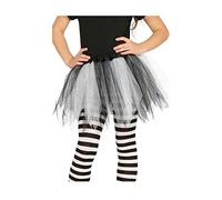 Guirca 17204 - Tutu Infantil Brillante Blanco Y Negro 31 Cms.