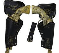 Guirca 18449 - Cartuchera Doble con Pistolas De 29 Cms.