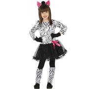 Guirca-83229.0 Disfraz cebra, color black/white, Talla 5-6 años (83229.0)