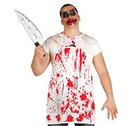Fiestas Guirca – Delantal ensangrentado (55x75cm) – Disfraz cocinero asesino, adulto unisex