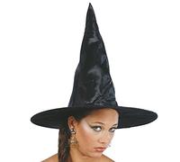Guirca- Accesorios Sombrero de bruja clásico para adulto, Color negro, talla única (13217)