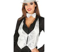 Guirca Chaleco Lentejuelas Plata para Mujer