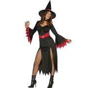 Guirca- Disfraz Adulta Bruja Red Witch T/38-40, Multicolor (84277)