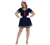 Guirca- Disfraz adulta marinera, Talla 44-46 (88146.0)