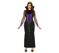 Guirca- Disfraz adulta mirror queen, Color negro, Talla 38-40 (84801.0)