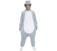 Guirca- Disfraz Adulto, Color Gris (88614)