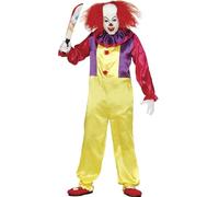 Guirca- Disfraz adulto payaso asesino, Talla 52-54 (84317.0)
