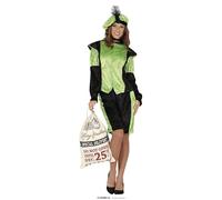 Guirca Disfraz de PAJE Real Verde para Mujer