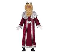 Guirca Disfraz de Rey Mago Granate - Hombre, L, Navidad