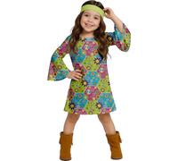 Guirca- Disfraz hippie girl, Talla 5-6 años (85607.0)