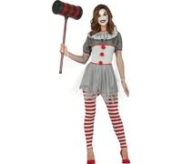 Guirca Disfraz Payaso psicópata Legging Mujer S (34-36)