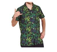 Guirca Hippie Kostuums | Relaxing Weed Blouse Man | Maat 52-54 | Carnaval kostuum | Verkleedkleding