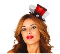 Guirca Mini Chistera Roja con Velo