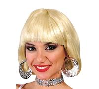 Guirca - Peluca media melena, rubia, talla única, color amarillo (4676)