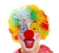 Guirca - Peluca rizos de payaso, talla única, Multicolor(90207)
