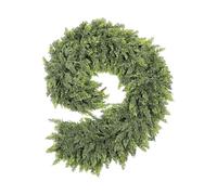 Guirlande De Cèdre De Noël, Décoration Végétale Artificielle Réaliste De 1,8 Mètre | Guirlande D'hiver Pour Cheminée, Table, Fenêtre, Maison, Intérieur Extérieur, Fêtes et Ambiance Chaleureuse