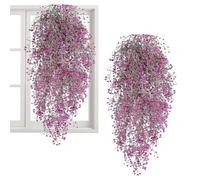 Guirlande de plantess artificielles - Vigne réaliste à 5 branches avec fleurs pour décoration murale, ornement de verdure | Vigne décorative pour chambre, fenêtre, porte d'entrée, mariage, remise