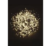 GUIRMA Cadena de iluminación Garland 1000 multifunción led luz Blanca cálida 20 MT para Uso en Exteriores