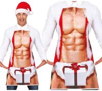 GUIRMA | Delantal Santa Claus Sexy (Talla Única) - Accesorio de Disfraz para Navidad y Año Nuevo - Ideal para Fiestas y Celebraciones - Perfecto para Hmobre Adulto - Multicolor