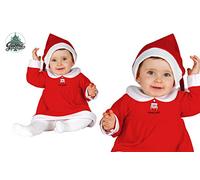 GUIRMA - Disfraz de Mamá Noel, Rojo, 1-2 años