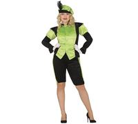GUIRMA | Disfraz de Paje Adulta (44-46/XL) - Camisa, Gorro y Pantalón - Disfraces para Fiestas y Celebraciones - Ideal para Mujer - Verde