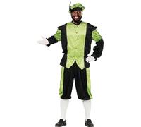 GUIRMA | Disfraz de Paje Verde Adulto (54-56/XL) - Camisa, Gorro y Pantalón - Disfraces para Fiestas y Celebraciones - Ideal para Hombre Adulto - Verde