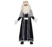 GUIRMA | Disfraz de Rey Mago Blanco Adulto (54-56/XL) - Capa y Túnica - Disfraces de Navidad, Reyes Magos y Año Nuevo para Fiestas y Celebraciones - Ideal para Hombre Adulto - Blanco