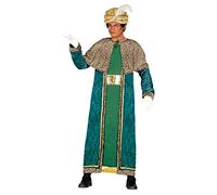 GUIRMA | Disfraz de Rey Mago Negro Adulto (52-54/L) - Capa y Túnica - Traje de Navidad y Reyes Magos para Fiestas de Disfraces y Celebraciones de Año Nuevo - Ideal para Hombre - Negro