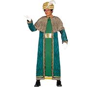 GUIRMA | Disfraz de Rey Mago Negro Adulto (52-54/L) - Capa y Túnica - Traje de Navidad y Reyes Magos para Fiestas de Disfraces y Celebraciones de Año Nuevo - Ideal para Hombre - Negro