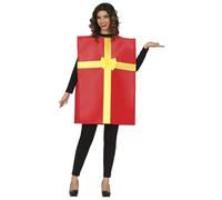 GUIRMA | Disfraz de Santa Claus Adulto (52-54/L) - Túnica Navideña - Disfraces de Papá Noel para Navidad, Año Nuevo y Fiestas de Disfraces - Ideal para Adultos Unisex - Rojo