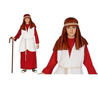 GUIRMA- Disfraz infantil de Hebreo pastor, Color rojo, 7-9 años (Guirca 42541.0)