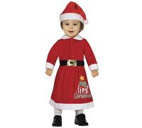 GUIRMA | Disfraz Mi Primera Navidad para Bebé Niña (12-18/Meses) - Vestido de Payaso - Disfraces de Papá Noel para Fiestas de Navidad y Año Nuevo - Ideal para Celebraciones Infantiles